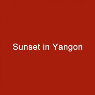 Sunset in Yangon