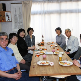 At the house of my classmate Miyoko 1