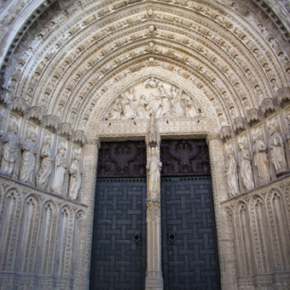 Back entrance of cathedral