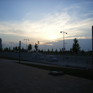 Expo Site at 11:00 at night