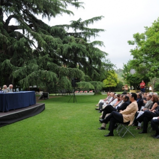 Outskirts of Barcelona Attending the launch of the Friends of Gaudi reception