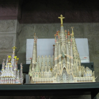 Pattern of Sagrada Familia Cathedral created before the time of Gaudi