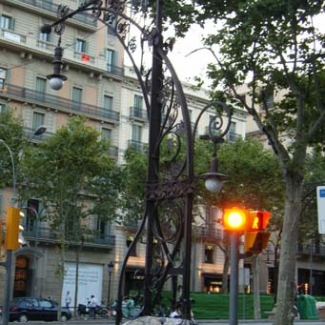 This Gaudi designed lamp still works